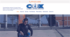 Desktop Screenshot of coxplumbing.net